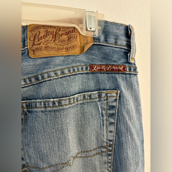 Lucky Brand ☘️ Easy Rider Dungarees Jeans, Size 14 Bootcut. Button Fly. USA made - Picture 7 of 9